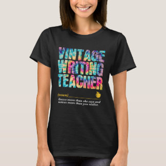 Camiseta Escrevendo a semana de apreço do professor de volt