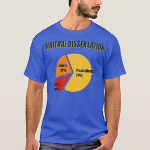 Camiseta Escrevendo Dissertação 70 Procrastinação Formando