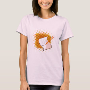 Camiseta Escrevendo sobrevoo