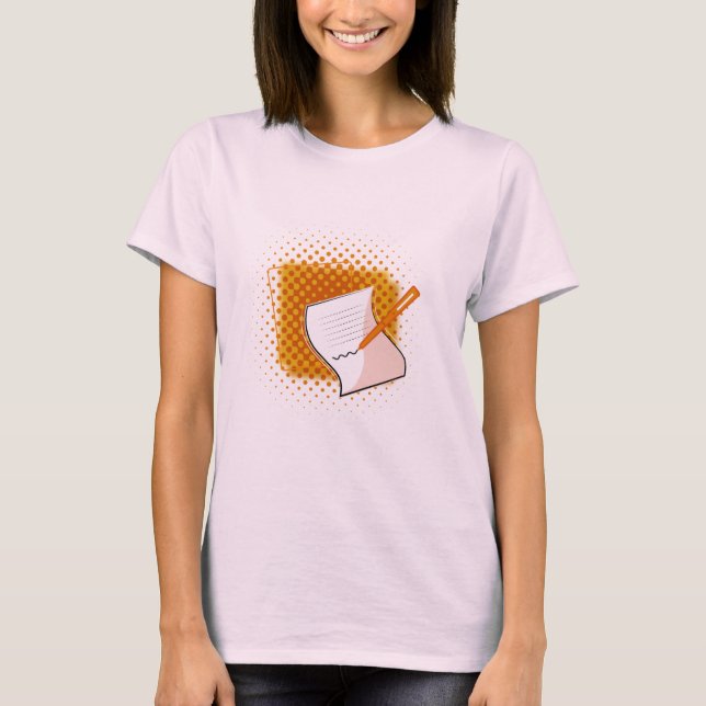 Camiseta Escrevendo sobrevoo (Frente)