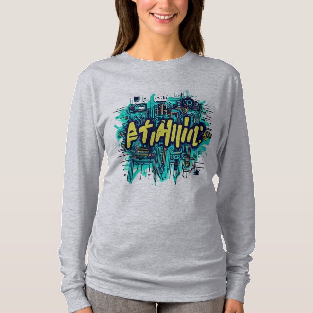 Camiseta Escribble cibernético (Frente)