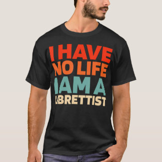 Camiseta Escrita de Ópera Teatral Musical Retrô - Bibliotec
