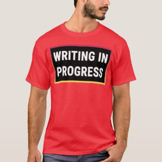 Camiseta Escrita em Andamento menina menina