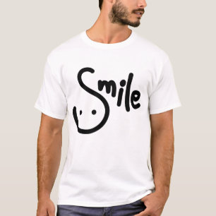 Camiseta Escrita sorridente