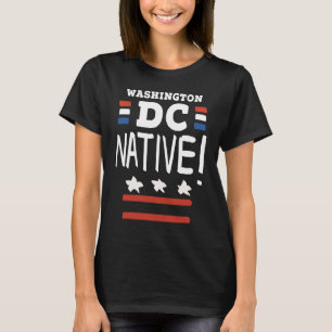 Camiseta Escrito à mão Washington D C Capital das Nações
