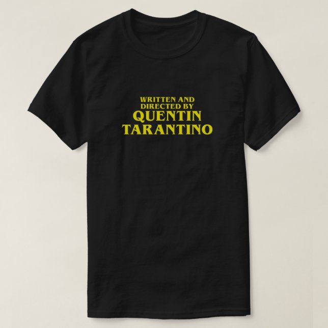 Camiseta Escrito e dirigido por Quentin Tarantino Essentia (Frente do Design)