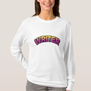 Camiseta Escritor Colorido