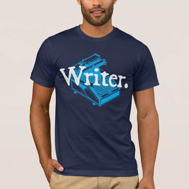 Camiseta Escritor. Com Máquina de Escrever (Frente)