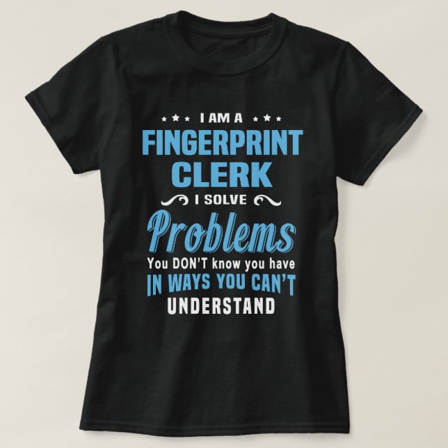 Camiseta Escritor de Impressão Digital (Frente do Design)