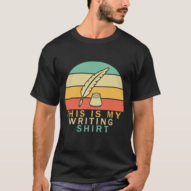 Camiseta Escritor De Livro De Autores Publicado Este É O Me (Frente)