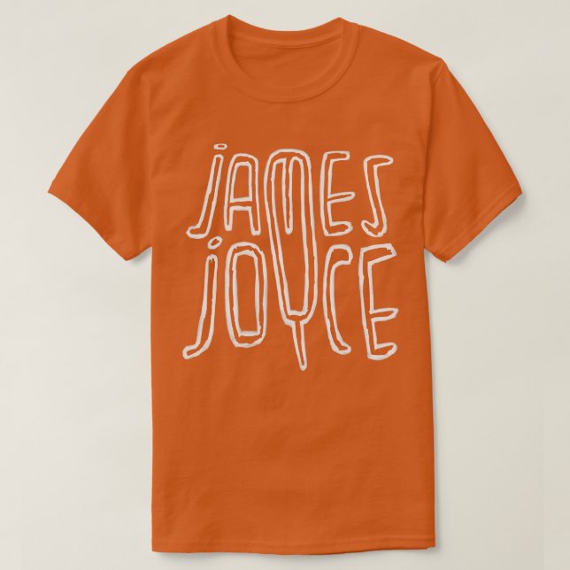Camiseta escritor irlandês James Joyce (Frente do Design)