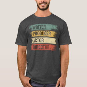 Camiseta Escritor Produtor Ator Diretor Cineasta Cineasta