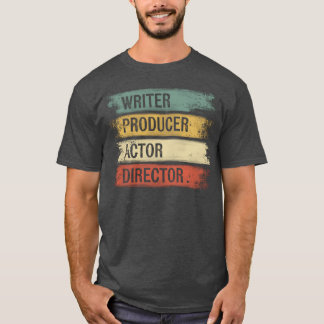 Camiseta Escritor Produtor Ator Diretor Cineasta Cineasta