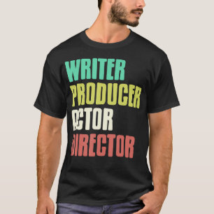 Camiseta Escritor Produtor Ator Diretor Criador de Teatro F