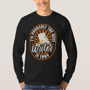 Camiseta Escritor Romancista Hilário Autor de Livros Poesia