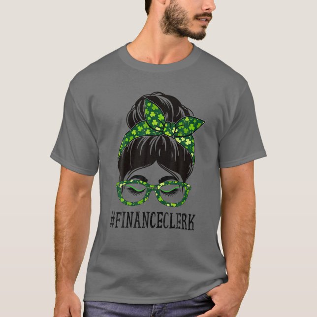 Camiseta Escritora de Finanças Mulheres Mensageiras Dia de  (Frente)