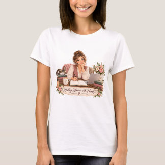 Camiseta Escritora de Histórias com Coração