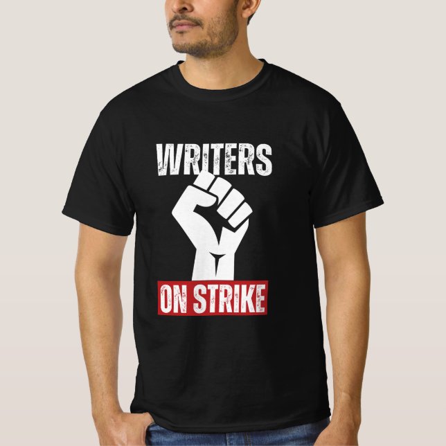 Camiseta Escritores Culpados Da América Em Strike Anti AI C (Frente)