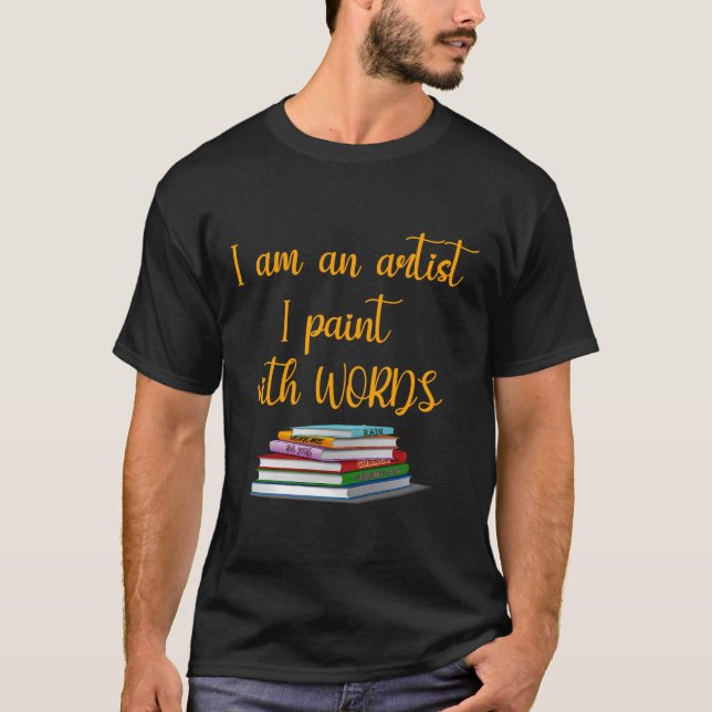 Camiseta Escritores de ficção criativa bloqueiam arte gráfi (Frente)
