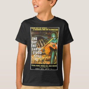 Camiseta Escritório da Ciência da Invasão da Terra no Hallo