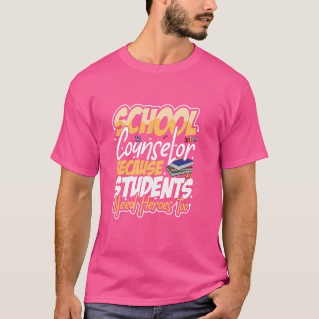 Camiseta Escritório De Aconselhamento Escolar Engraçado De  (Frente)