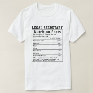Camiseta Escritório de Advocacia Fatos Nutricionais da Secr