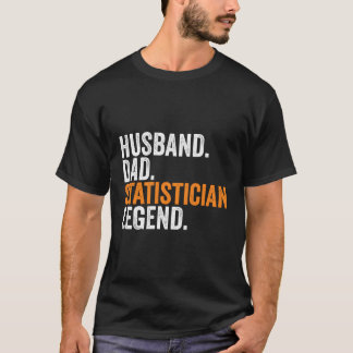 Camiseta Escritório de Estatística de Pai Marido Ocupação d