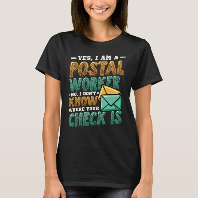 Camiseta Escritório de Posto de Trabalhadores Postais (Frente)