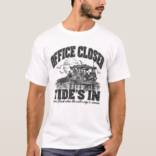 Camiseta Escritório Fechado Maré Alta Black Ink