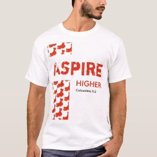 Camiseta Escritura Cristã do MAIS ALTO ASPIRE da China