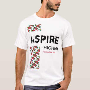 Camiseta Escritura cristã do MAIS ALTO Dominica ASPIRE