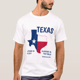 Camiseta Escritura Cristã TEXAS Abençoada