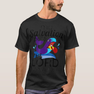 Camiseta Escritura de Bíblia de fé cristã Verse Jonah Whale