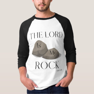 Camiseta Escritura de Bíblia Psalm 18:2 Citação de KJV Masc