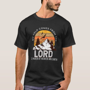 Camiseta Escritura de Bíblias Cristã para Homens Minha Ajud