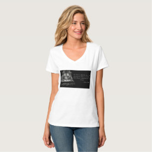 Camiseta Escritura em Verso de bíblia 1 Peter 5:8 Pescoço V