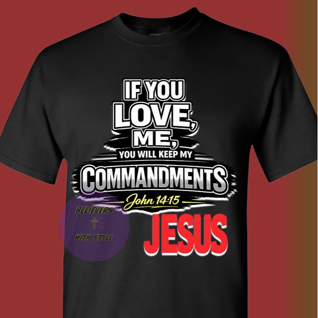 Camiseta Escritura - JESUS (Criador carregado)