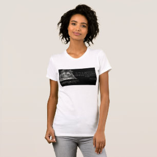 Camiseta Escritura Versa bíblia 1 Peter 5:8 KJV Mulheres
