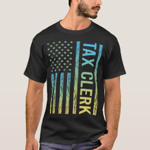 Camiseta Escriturário de Imposto Amarelo Azul