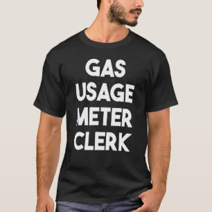 Camiseta Escriturário de Medidor de Consumo de Gás