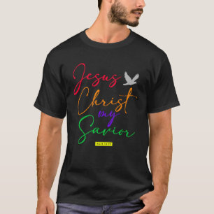 Camiseta Escrituras bíblias cristãs Jesus Nosso Salvador