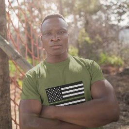 Camiseta Escrituras da Liberdade Bandeira da Linha Verde Mi