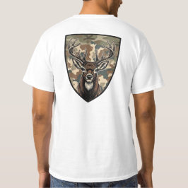 Camiseta Escudo Camuflado de Caça ao Veado – Clube de Caça 
