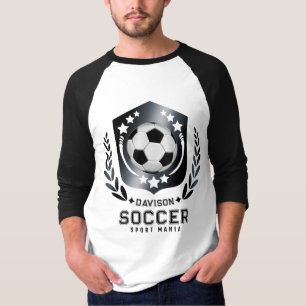 Camiseta Escudo de Crista de Escudo de Futebol Personalizad