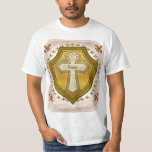 Camiseta Escudo de Cruz Cristã