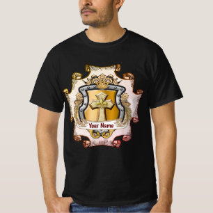 Camiseta Escudo de Cruz Cristos Sobrenome