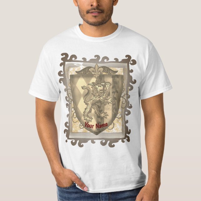 Camiseta Escudo de Listras do Brasão do Leão  (Frente)