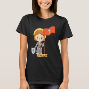Camiseta Escudo de Santa Joana d'Arc Vintage São Católia Fr