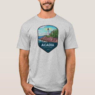 Camiseta Escudo do Parque Nacional Acadia
