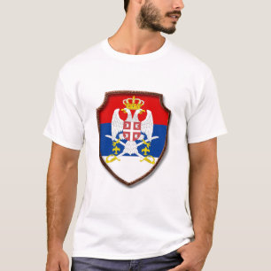 Camiseta Escudo medieval sérvio Brasão de armas da Sérvia